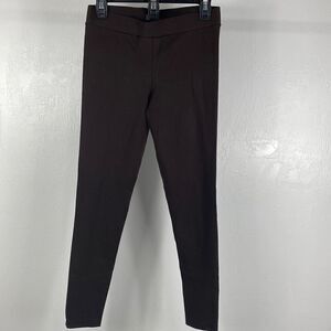 Vince Camuto full length chocolate brown mid rise leggings size XS
